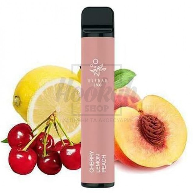 Электронная сигарета Elf Bar 1500 Cherry Lemon Peach (Вишня Лимон Персик)