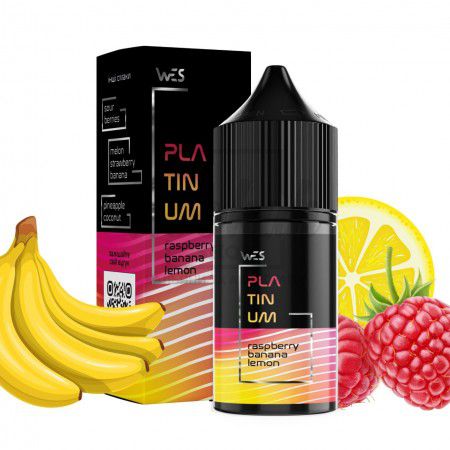 Жидкость Набор WES Platinum Raspberry Banana Lemon (Малина Банан Лимон} 30мл 5%