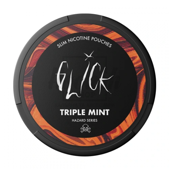 Снюс Glick Hazard Triple Mint 25 mg/pouch 50 mg/g (Потрійна М'ята)
