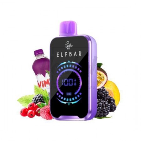 Електронна сигарета Elf Bar RAYA D2 20000 Vimto (Фруктове Ягідний Напій)