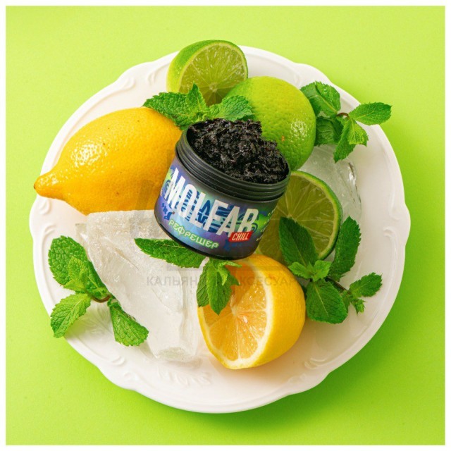 Табак Molfar Chill Line Рефрешер (Лайм Лимон Лёд) 100гр