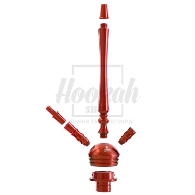 Кальян Kaya Elox 30CМ Clear Alum Plug Red 2S
