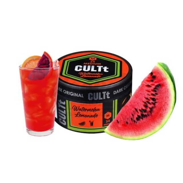 Тютюн CULT Medium M34 Watermelon Lemonade (Кавуновий Лимонад) 100гр
