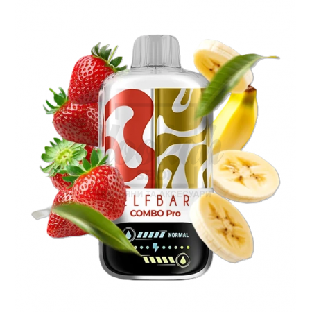 Електронна сигарета Elf Bar Combo Pro 30000 Strawberry & Banana (Полуниця, Банан)
