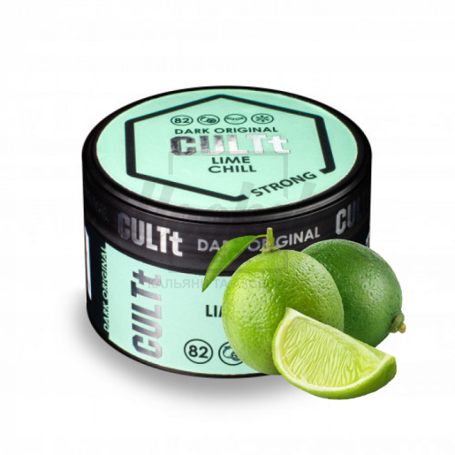 Табак CULT Strong DS82 Lime Chill (Прохладный Лайм) 100 гр