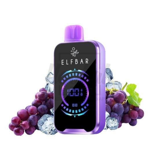 Електронна сигарета Elf Bar RAYA D2 20000 Grape Ice (Виноград Льод)