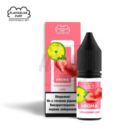 Жидкость Набор Flavorlab Puff Strawberry Lime (Клубника Лайм)  10мл 5%