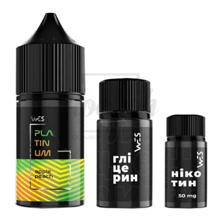 Рідина Набір WES Platinum Apple Peach (Яблуко Персик) 30мол 5%