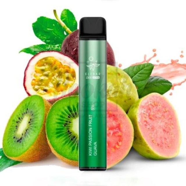 Электронная сигарета Elf Bar 1500 Ultra Kiwi Passion Fruit Guava (Киви Маракуйя Гуава)