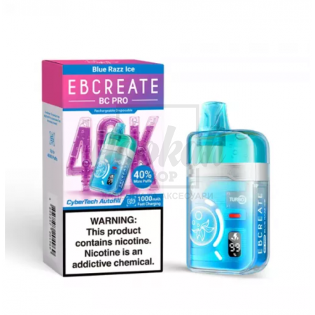 Електронна сигарета Elf Bar Ebcreate BC PRO 40000 Blue Razz Ice (Синя Малина Лід)