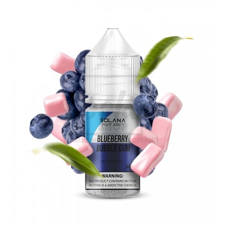 Жидкость SOLANA LIQUID Blueberry Bubble Gum (Черничная Жвачка) 30мл 5%