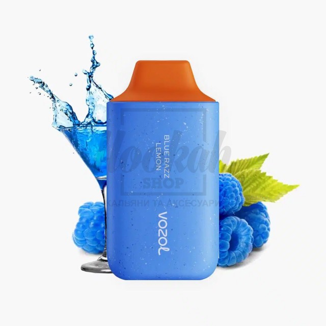 Электронная сигарета Vozol 6000 Blue Razz Lemon (голубика лимон)