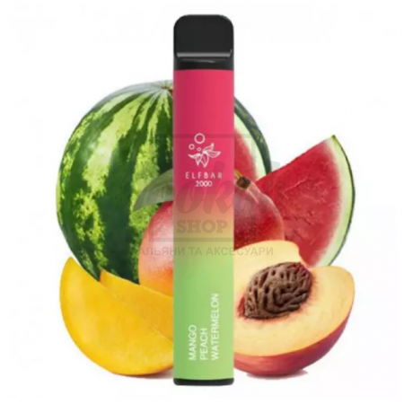 Электронная сигарета Elf Bar 2000 Mango Peach Watermelon (Манго Персик Арбуз)