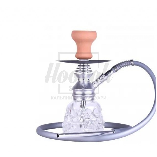 Кальян Yahya Skull серебряный