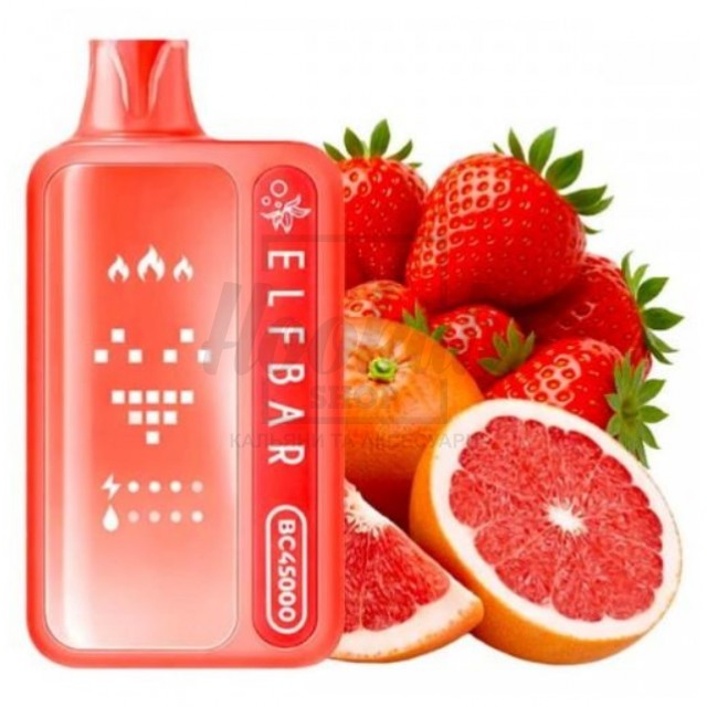 Электронная сигарета Elf Bar BC45000 Strawberry Grapefruit (Клубника Грейпфрут)