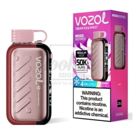 Електронна сигарета Vozol Gear 50000 Mixed Berries (Ягідний Мікс)