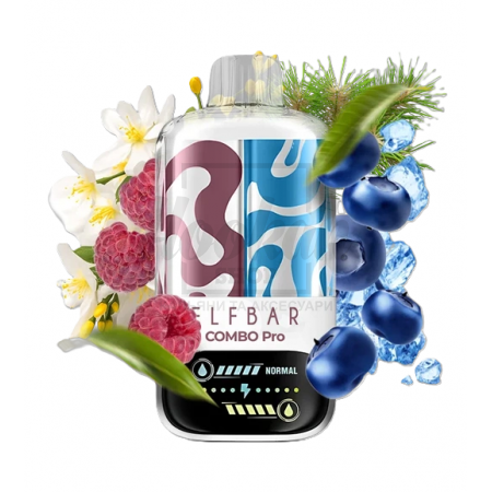 Електронна сигарета Elf Bar Combo Pro 30000 Jasmine Raspberry & Blueberry Ice (Жасмин Малина Чорниця Лід)