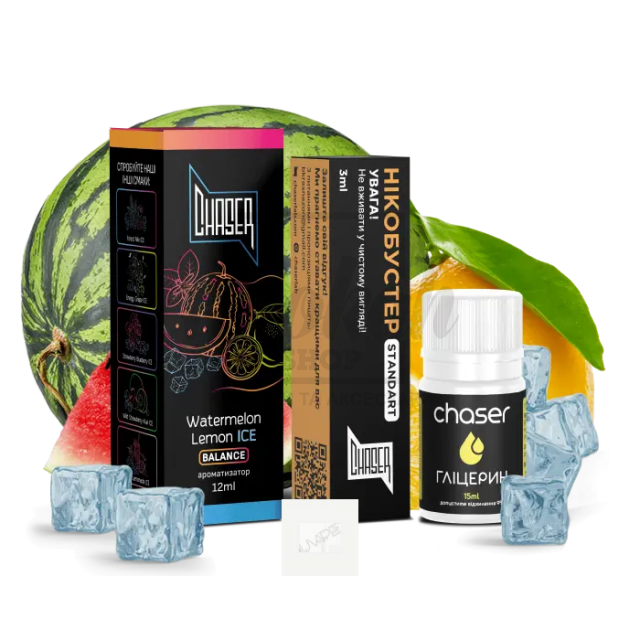 Рідина Набір Chaser Black Watermelon Lemon Ice (Кавун Лимон Лід) 30мл 5%