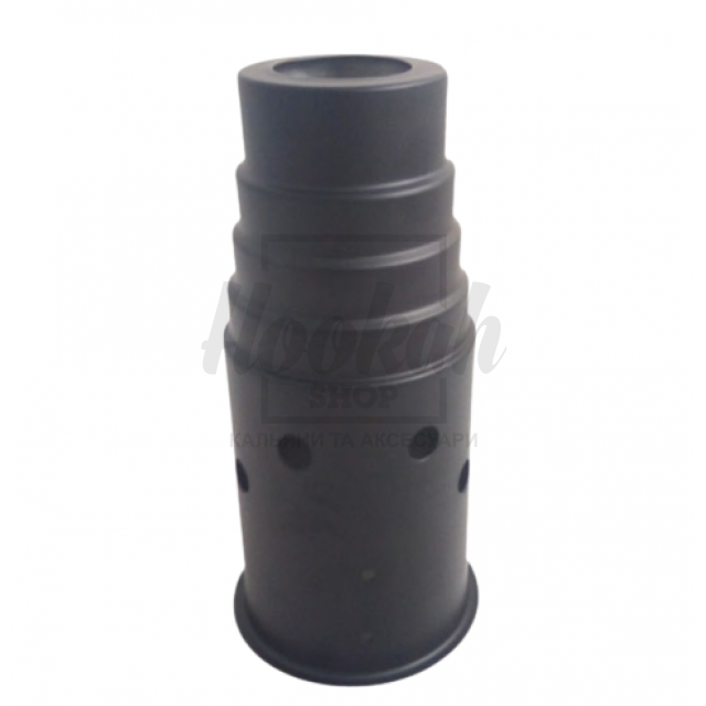 Колпак для кальяна черный матовый с прорезями