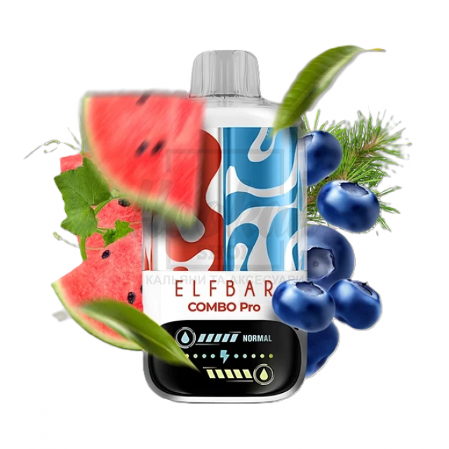 Электронная сигарета Elf Bar Combo Pro 30000 Watermelon Ice & Blueberry (Арбуз Черника Лёд)