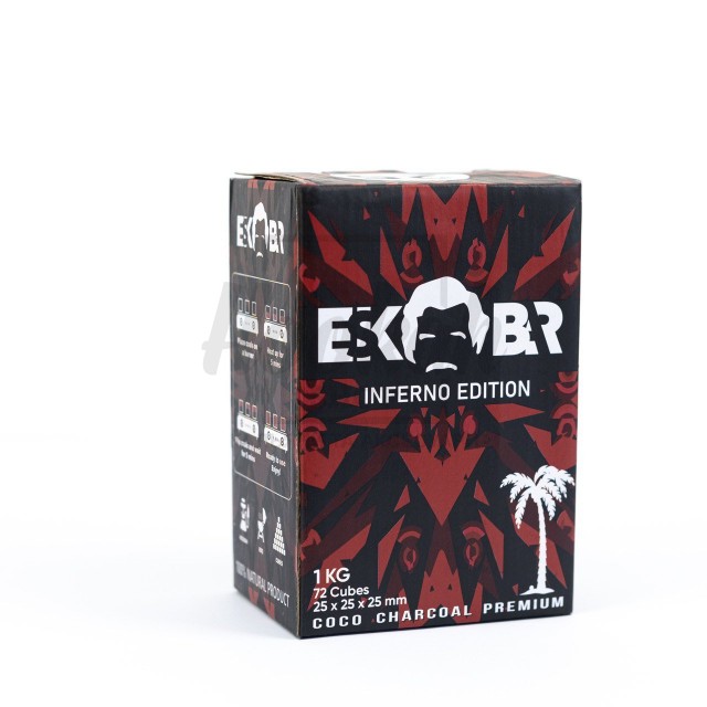 Вугілля кокосове Ескобар 1кг в коробці