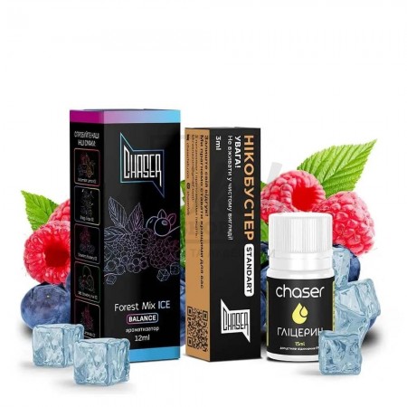 Жидкость Набор Chaser Black Forest Mix Ice (Черника Малина Смородина Лёд) 30мл 5%