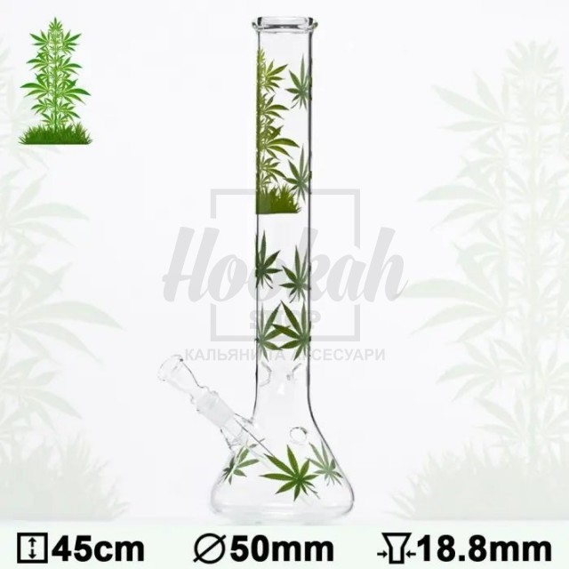 Бонг стеклянный Leaf Jhari Beaker